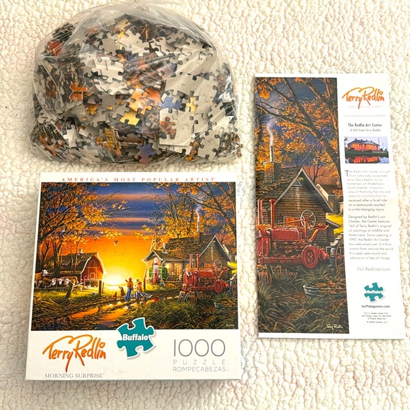 Terry Redlin Buffalo Games Puzzle - Morning Surprise - 1000 pieces - Picture 2 of 5